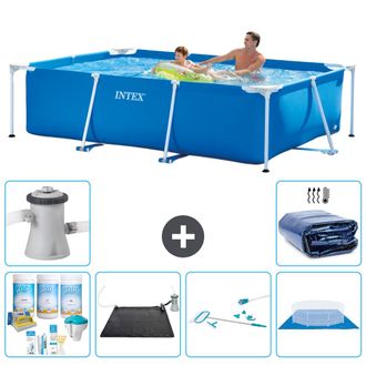 Intex Piscina Con Estructura Rectangular - 260x160x65 Cm - 7-piezas S20032