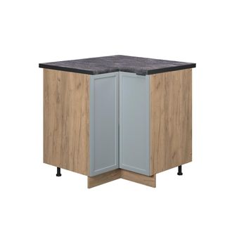 Vicco Armario De Esquina Fame-line, Azul Claro-gris, 80.5 Cm, Et Antracita