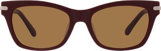 Ferragamo Brown Cat Eye Ladies Sunglasses SF2019SLB 601 54