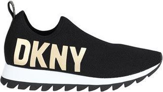 DKNY Azer Slip On Runner Sneakers for Women in Black with Metallic Print