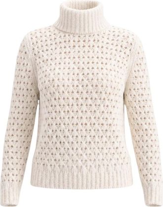 Gran Sasso Trui met col - Dames - Coltruien - Beige - XS - Wol - Truien & Vesten