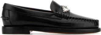 Sebago Womens Black Leather Classic Dan Eye Loafers - Size 39.5 EU/IT