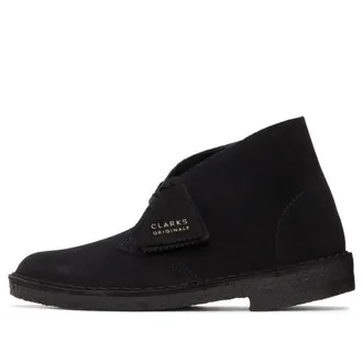 Clarks (WMNS) Clarks Desert Boots Suede Black 26155524