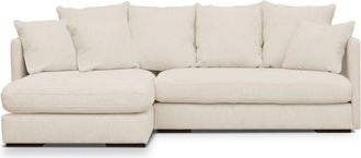 Maisons du monde Sof&aacute; cheslong izquierdo de 4/5 plazas beige