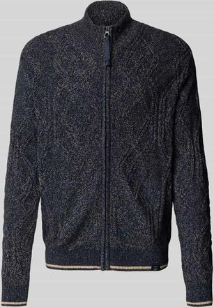 Lerros Strickjacke mit Reißverschluss in Dunkelblau, Größe XXXL