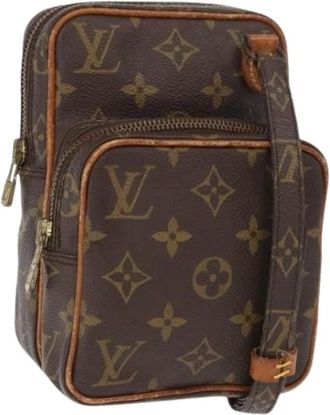 Louis Vuitton Pre-owned Cross Body Bags, female, Brown, Size: ONE SIZE Pre-owned Canvas Cross Body Bag