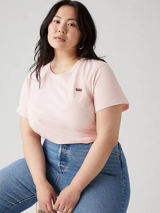 Levi's The Perfect Tee (Plus Size) - Womens - 1X - Pink / Potpourri