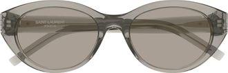 Saint Laurent Eyewear Saint Laurent Sl M148 Linea Monogram 004 Brown Grey Sunglasses
