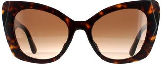 Dolce & Gabbana Butterfly Womens Dark Havana Brown Gradient DG4405F - One Size