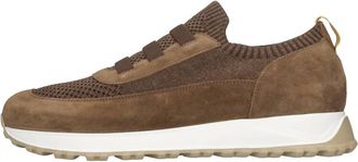 Doucal's Instappers van su&egrave;de - Heren - Sneakers - Bruin - 46 EU - Su&egrave;de - Schoenen