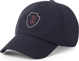 Brunello Cucinelli Navy Blue Verstelbare Hoeden - Heren - Petten - Blauw - S - Accessoires