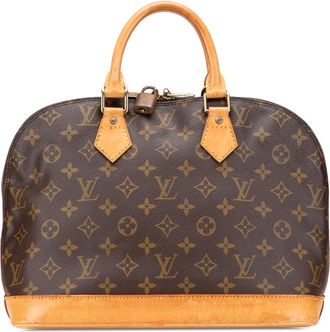 Louis Vuitton Pre-owned Womens Alma Top Handle Monogram Handbag - Brown Textile - One Size