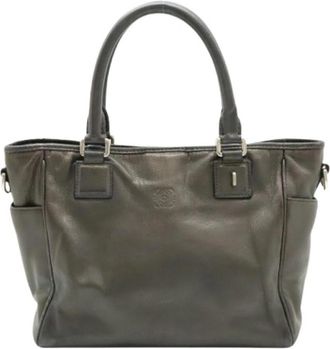 Loewe Pre-owned Tote Bag - Dames - Vintage Handtas - Grijs - ONE Size - Leer - Vintage