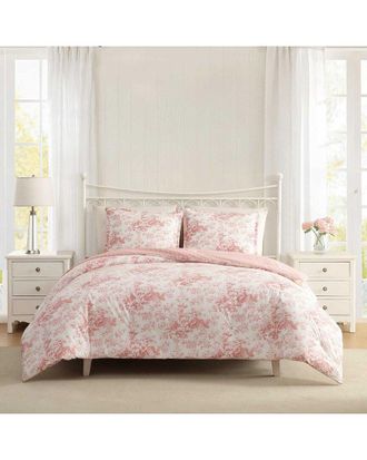Laura Ashley Toile Delight 100% Cotton Comforter Set
