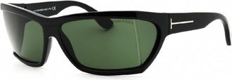 Tom Ford FT0401SASHA01N Oversized Rectangle Frame Sunglasses - Black