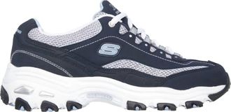 Skechers Womens Dlites Life Saver Sneakers In Navy/white
