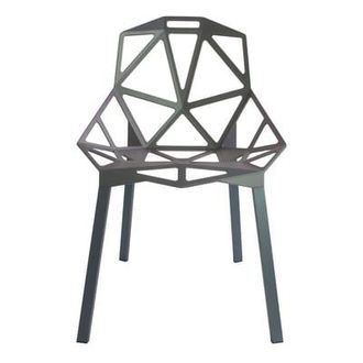 MAGIS Stacking chair One - Grey - Painted cast aluminium - Designer Konstantin Grcic