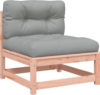 vidaXL Sof&aacute; Jard&iacute;n Sin Reposabrazos Con Cojines Madera Maciza Douglas Vidaxl