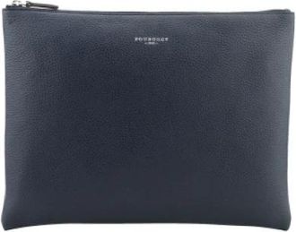Pourchet Corso Small Pouch - Heren - Tassen - Blauw - ONE Size - Leer - Tassen