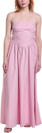 Susana Monaco Susana Monaco Poplin Drop-Waist Tube Maxi Dress