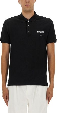 Moschino Cotton Pique Polo-Uomo