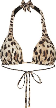 Dolce & Gabbana Bikini Top With Animal Print-Donna