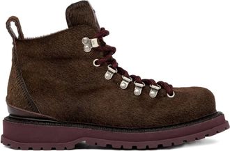 Buttero lug-sole boots - women - Calf Hair/Calf Leather/Rubber - 40 - Brown