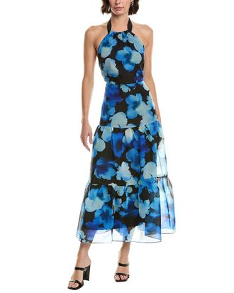Milly Hayden Watercolor Silk-Blend Organza Dress