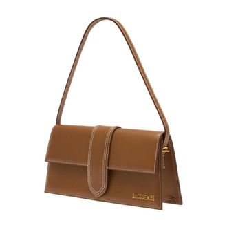 Jacquemus Womens Le Bambino Shoulder Bag Brown Leather