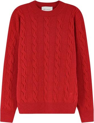 Ami Round-neck Truien - Heren - Ronde hals truien - Rood - XL - Truien & Vesten