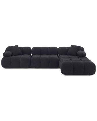 TOV Furniture Tov Furniture Calliope Vegan Shearling 4Pc Modular Sectional