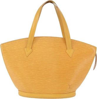 Louis Vuitton Saint Jacques Handbag Epi Leather Yellow Leather Handbag (Pre-Owned)