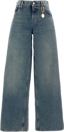 Stella McCartney Jeans con cinque tasche - Blu