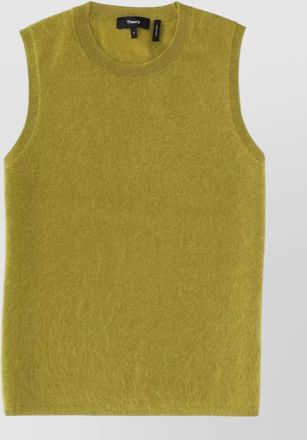 Theory knit top ribbed neckline and hem sleeveless