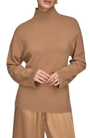 DKNY Wool & Cashmere Turtleneck Sweater in Fawn at Nordstrom, Size X-Large