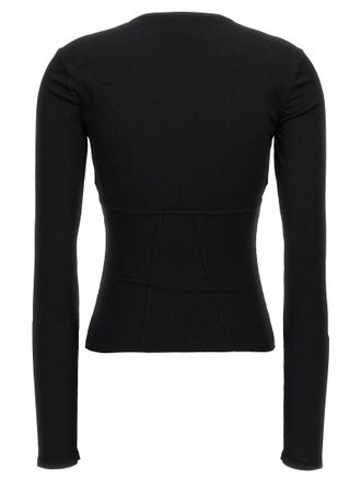 Nensi Dojaka Padded Bustier Bustier Top - Black