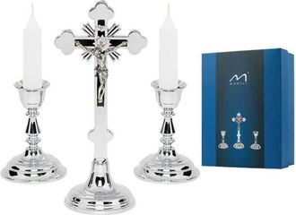 OEM Juego De Villancicos Tradicionales, Grande, Plateado, Cromado, 20,5 Cm