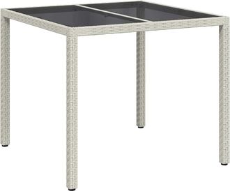 vidaXL Mesa De Jard&iacute;n 90 X 90 X 75 Cm Rat&aacute;n Sint&eacute;tico Vidaxl