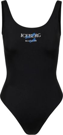 Iceberg Badpak uit &eacute;&eacute;n stuk - Dames - Badpakken - Zwart - S - Badmode