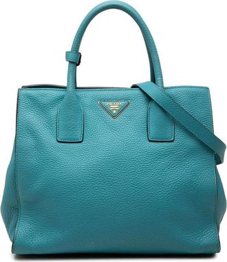 Prada Pre-owned Prada Vitello Daino Open Convertible Tote Ladies Q02PQX23SMAWSYCD