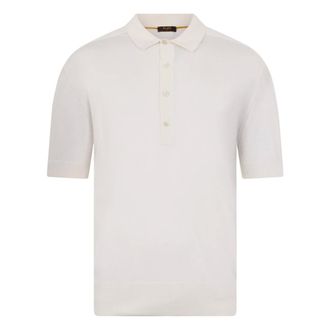 Moorer Polo Shirts, male, White, Size: 3XL Acton Short-sleeve Polo