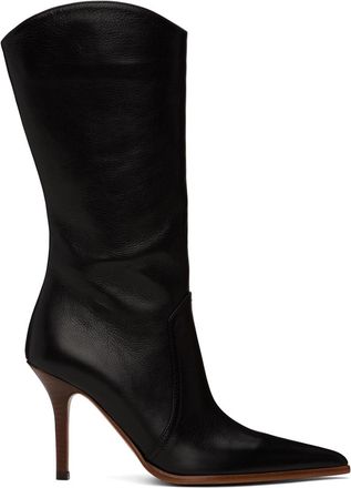 【関税込み】Paris Texas ブラック スティレット 60 ブーツ Black nappa leather heel 60 boots - Paris Texas – Paris Texas US