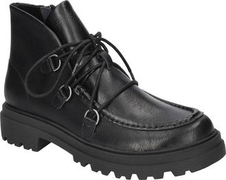 Bella Vita Womens Bella Vita Xandy Boots Black Leather Moc Toe Ankle Bootie LION1032