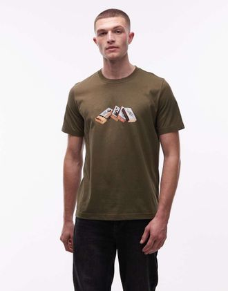 Paul Smith Paul Smith - T-shirt kaki con grafica di fiammiferi-Verde