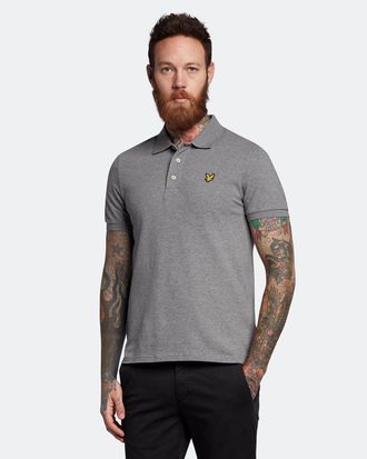 Lyle & Scott Gewoon poloshirt in Grijs