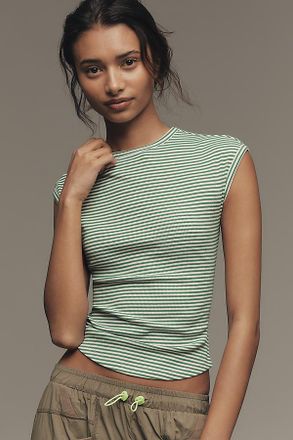 Maeve Betty Crew-Neck Baby Muscle Tee by Maeve