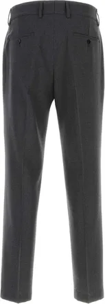 Dolce & Gabbana Virgin Wool Blend Trousers - Gray