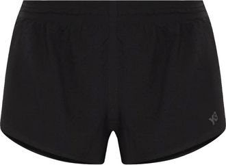 Yohji Yamamoto Shorts da corsa con logo - Nero