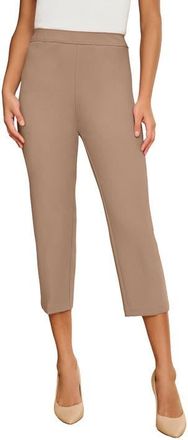 Roaman's Plus Size Bend Over Capri Pant in Brown Sugar at Nordstrom, Size 30