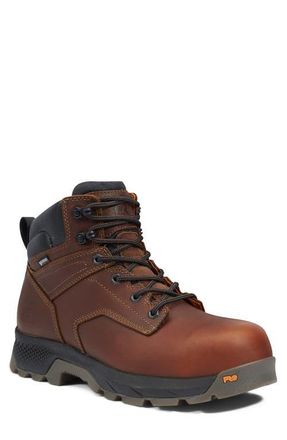 Timberland TiTAN EV 6 Waterproof Composite Toe Work Boot in Brown at Nordstrom, Size 8.5